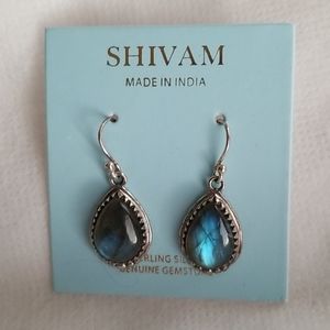 Sterling Silver labrodite Earrings